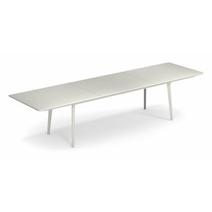 Emu Plus4 table de jardin extensible blanche 220+110 x 90