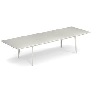 Emu Plus4 table de jardin extensible imperial white 220+110 x 110