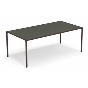 Emu Terramare table de jardin 203 X 103 indian brown plateau gress grey dark