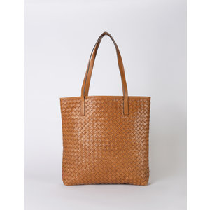 O My Bag Georgia sac à main en cuir tissé classique cognac O My Bag Georgia sac à main en cuir tissé classique cognac