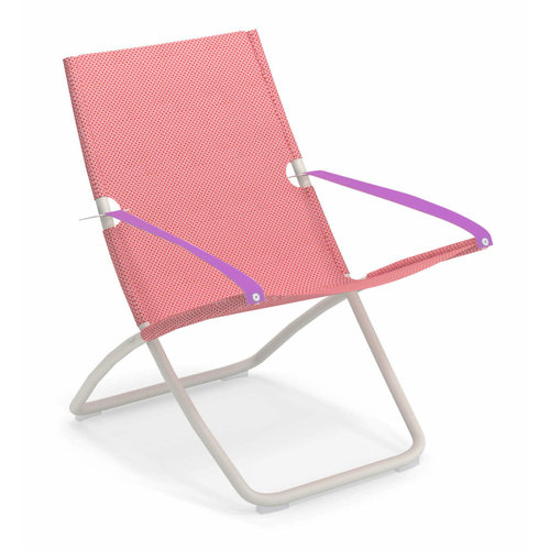 Emu Snooze loungestoel white/raspberry