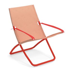 Emu Snooze loungestoel scarlet red/peach