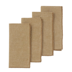 Bungalow Mirra serviette hemp 45 x 45 - lot de 4