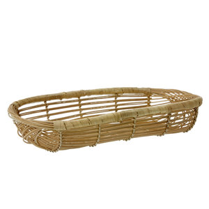 Bungalow Corbeille à pain ovale en rotin L