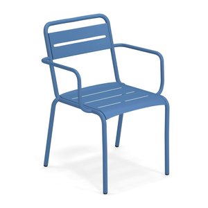 Emu Star chaise de jardin avec accoudoirs marine blue