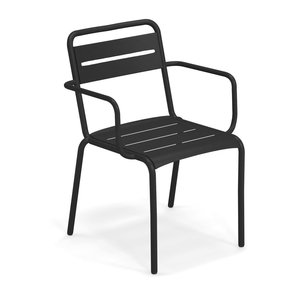 Emu Star chaise de jardin avec accoudoirs black