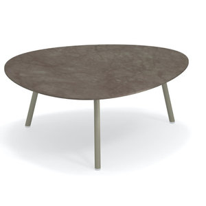 Emu Terramare salontafel frame: grey - top: emperador W75 x D70 x H30