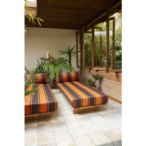 HKLiving Retro outdoor zonnebed teak