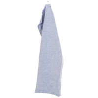 TERVA handdoek wit en lavendel gewassen linnen-tencel-katoen 48 x 70