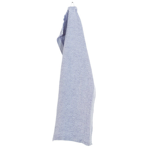Lapuan Kankurit TERVA handdoek wit en lavendel gewassen linnen-tencel-katoen 48 x 70