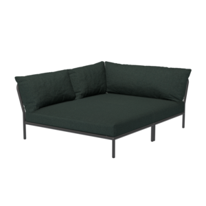 Houe Level2 lounge sofa cosy corner left sunbrella heritage - donkergrijs frame