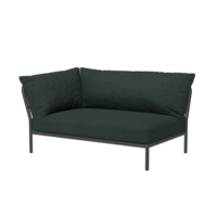 Level2 lounge sofa linkerhoek sunbrella heritage - donkergrijs frame