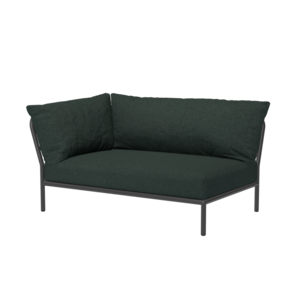 Houe Level2 lounge sofa linkerhoek sunbrella heritage - donkergrijs frame