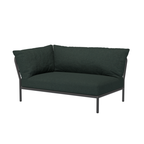 Houe Level2 lounge sofa linkerhoek sunbrella heritage - donkergrijs frame