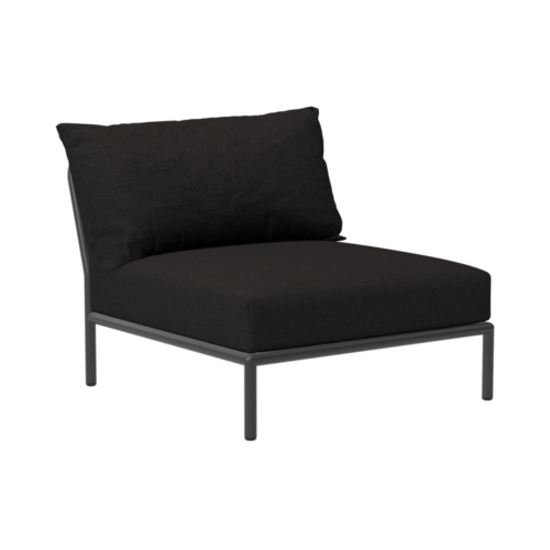 Houe Level2 lounge sofa midden module sunbrella heritage - donkergrijs frame