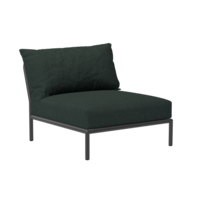 Level2 lounge sofa midden module sunbrella heritage - donkergrijs frame