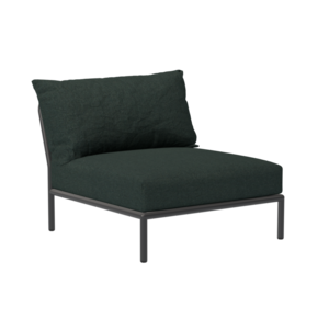 Houe Level2 lounge sofa midden module sunbrella heritage - donkergrijs frame