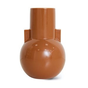 HKLiving Vase en céramique Caramel S