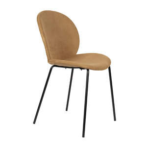 Zuiver Bonnet chaise de salle à manger en velours côtelé