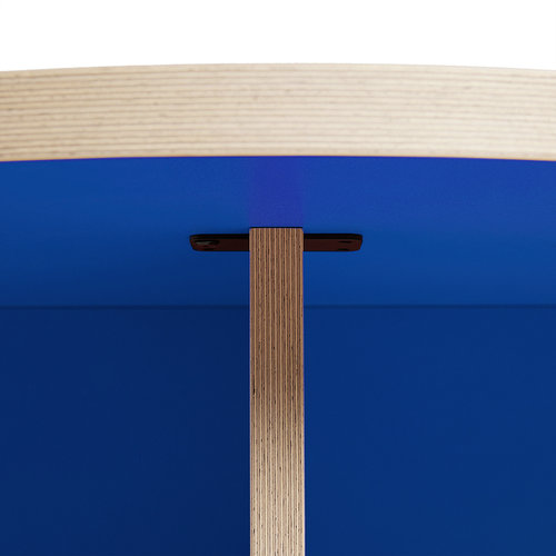 HKLiving Eettafel rond blauw Ø 130