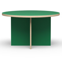 Eettafel rond groen Ø 130