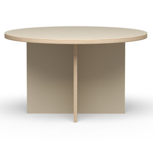 HKLiving Eettafel rond cream Ø 130