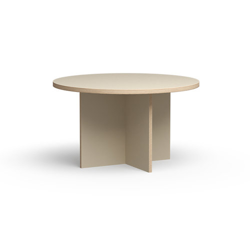 HKLiving Eettafel rond cream Ø 130