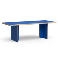 Eettafel rechthoekig blauw