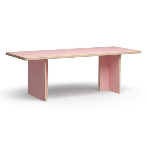 HKLiving Eettafel rechthoekig roze