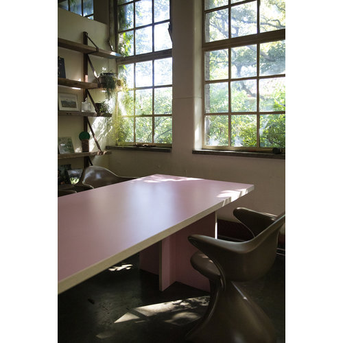 HKLiving Eettafel rechthoekig roze