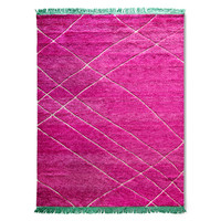 Handgeweven tapijt roze 260 x 360