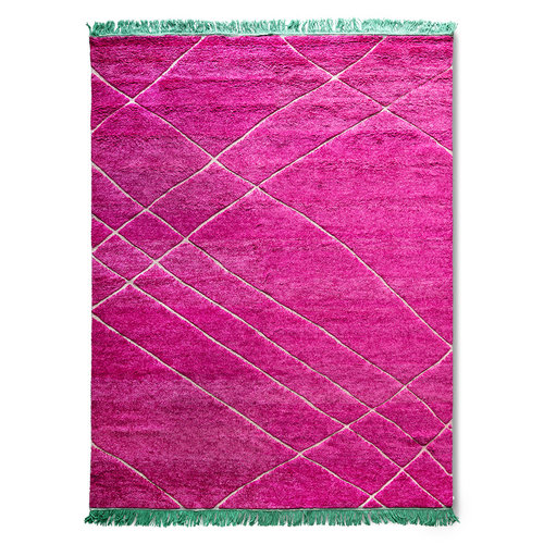 HKLiving Handgeweven tapijt roze 260 x 360