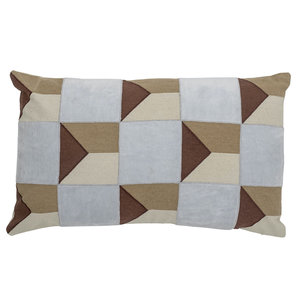 Bloomingville Corinna coussin bleu en coton