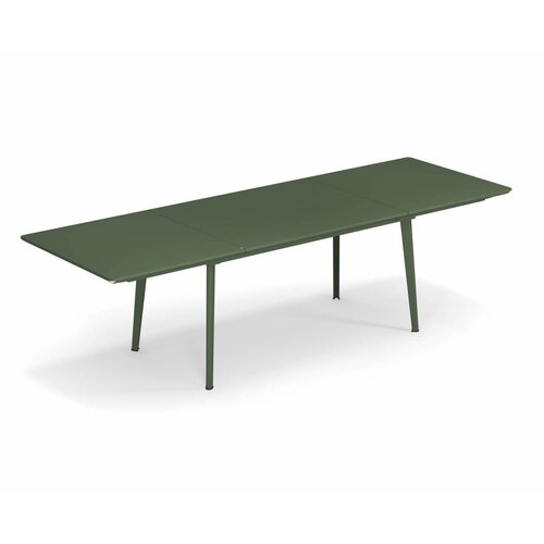 Emu Plus4 verlengbare tuintafel military green 160+110 x 90