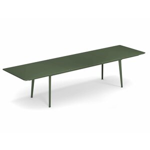 Emu Plus4 verlengbare tuintafel military green 220+110 x 90
