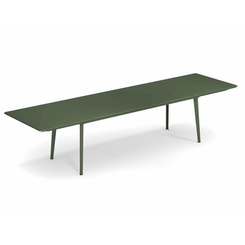 Emu Plus4 verlengbare tuintafel military green 220+110 x 90