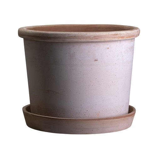 Bergs Potter Galestro bloempot met schotel roze 30 cm Bergs Potter Galestro bloempot met schotel roze 30 cm
