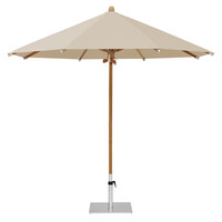 Teakwood parasol stof cream 422