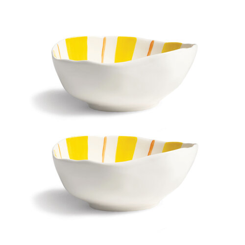 &Klevering Ray bowl yellow small - set van 2 &Klevering Ray bowl yellow small - set van 2
