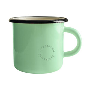 zangra Tasse 40 cl menthe en émail zangra Tasse 40 cl menthe en émail