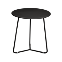 Cocotte bijzettafel réglisse metaal Ø 34,5 x H 36