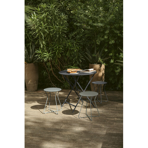 Fermob Cocotte bijzettafel réglisse metaal Ø 34,5 x H 36