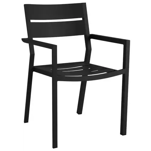 Brafab Delia tuinstoel met armleuningen zwart - outlet Brafab Delia tuinstoel met armleuningen zwart - outlet