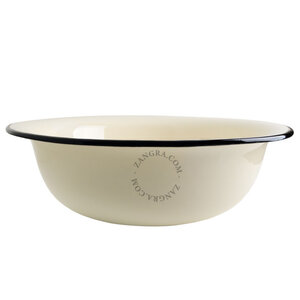 zangra Bol Ø 40 cm ivoire en émail