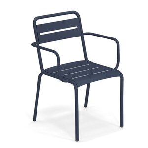 Emu Star chaise de jardin avec accoudoirs dark blue