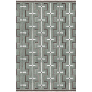 Layered Johanna tapis en laine sage Layered Johanna tapis en laine sage