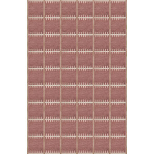 Layered Lily tapis en laine claret red Layered Lily tapis en laine claret red