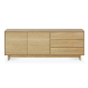 Ethnicraft Wave buffet en chêne 205 cm Ethnicraft Wave buffet en chêne 205 cm