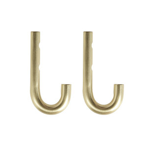 OYOY Living Design Pieni crochet en laiton - lot de 2 OYOY Living Design Pieni crochet en laiton - lot de 2
