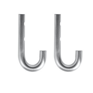 OYOY Living Design Pieni crochet en chrome - lot de 2 OYOY Living Design Pieni crochet en chrome - lot de 2